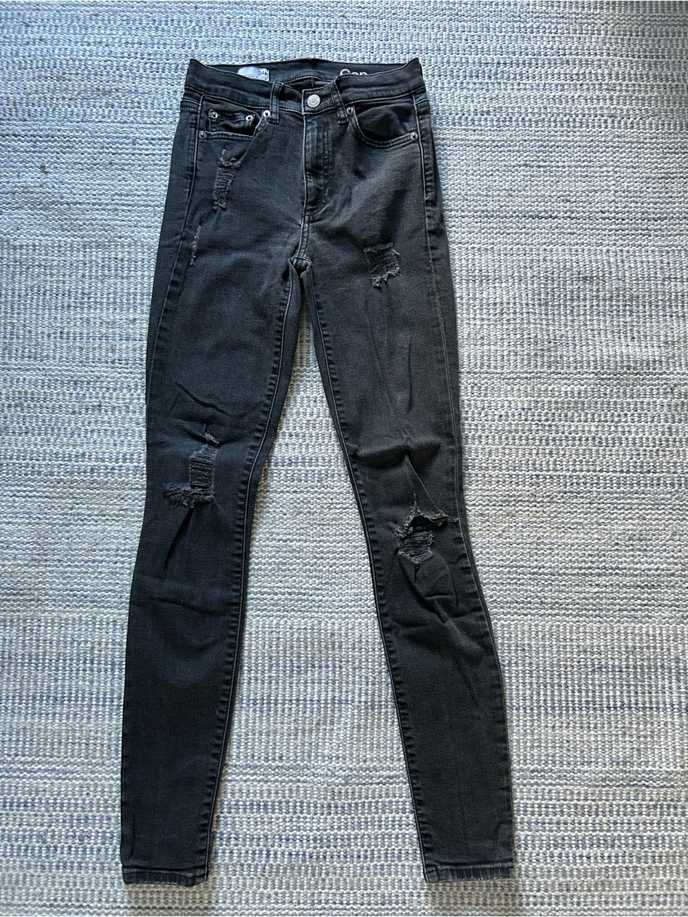 GAP Black Ripped Women's Skinny Jeans